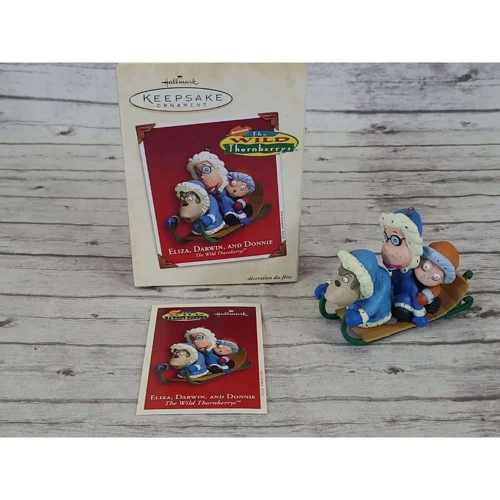 Hallmark Keepsake Ornament The Wild Thornberrys Eliza‎ Darwin and Donnie 2002